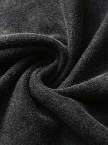 Camiseta de manga corta con cuello redondo de talla grande para hombres, con estampado gráfico de cara y texto en inglés, de estilo casual y urbano, para uso diario, con estilo grunge