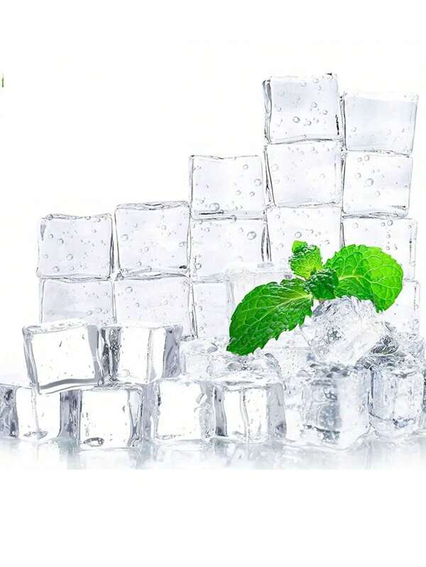 50/10pcs Fake Acrylic Ice Cubes, Transparent Plastic Ice Blocks, Diamond Crystal Square Fake Ice Cubes, Tabletop Centerpiece Decor, Vase Filler, Home Decoration, Summer Decor, Realistic Cooling Ice Cubes, Suitable For Summer, Birthday Party, Wedding, Graduation