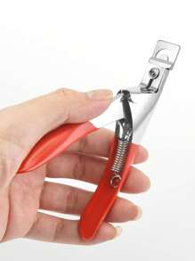 1pc Professional Pet Nail Grooming Tool - Stainless Steel Scissor-Style Clipper For And Precise Dog And Cat Paw Grinding And Trimming - Convenient Design For Gentle Grooming