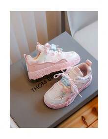 Tenis PINKIE rosas para niña con decoraciones divertidas y suela antiderrapante | Tallas 17 a 21 MX DENALI zapatos comodos y ligeros niña 46972 - Rosa - Ver 4