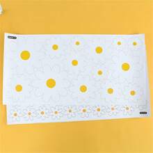 White Daisy Flower Wall Stickers Background Wall Decorative Decal Home Bedroom Wall Decor PVC Daisy Sticker - Multicolor - View 4