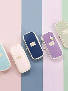 1pc Multifunctional Pencil Case Pouch Kawaii Large Capacity Organizer Pen Box Storage Bag For Girls Back To School Supplies Accessories Stationery,Back To School,School Supplies,Pencil Pouch,School Bag