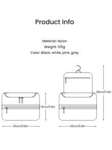 1pc Custom Name Toiletry Bag Personalised Monograms Travel Bag For Women Men Customized Hanging Cosmetic Organizer Water Resistant Makeup Bag For Accessories Toiletries Medium Size Large Capability Travel Essentials