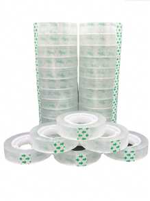 60pcs/4pcs Stationery Tape Transparent Student's Wrong Question Can Stick Words Fine Narrow Tape Sealing High Viscosity Damage Repair Paste Small Transparent Tape Home Office Supplies Sealing Back To School