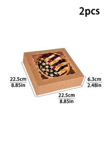 5pcs/10pcs Auto Pop-Up Cake Boxes With Window, Birthday Party, Gift Boxes, Wedding Party Packaging Boxes, Window Cake Packaging Boxes, Suitable For Muffins, Donuts, Mini Cakes And Cookies, Valentine's Day