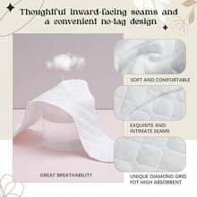 3PCS/5PCS Upgrade Cotton Bra Liners, Under Breast Sweat Absorber Pads, 10X Odor Control Moisture-Wicking Absorbent Skinfold Separators Inserts Protectors For Underarms Underboob Postpartum