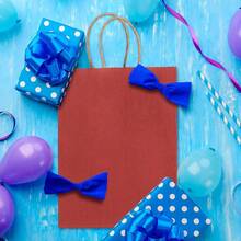 Bags 100Pcs 5.25x3x8 Small Kraft Paper Bags With Handles Bulk, Brown Paper Sacks Small Business, Retail, Merchandise, Wedding Birthday Party Favor - 紅色 - 查看 11