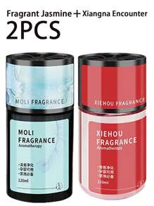 1 / 2 قطعة معطر هواء للسيارة سعة 120 مل، العلاج بالعطور، معطر الهواء،رائحة الزهور، معطر هواء السيارة، معطر هواء متين، إزالة الروائح، ثلاثة أنواع من معطرات الهواء متاحة للاختيار، والتي يمكن وضعها في السيارة والمنزل