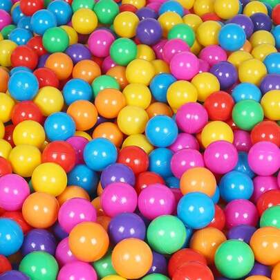 5/10/20/30/100 Packung Bälle für Bällebad für Kleinkinder und Kinder, bunte Plastikbälle für Bällebad, Spielzeuglager, Kinderpool und Spielhaus, Zufallsfarbe