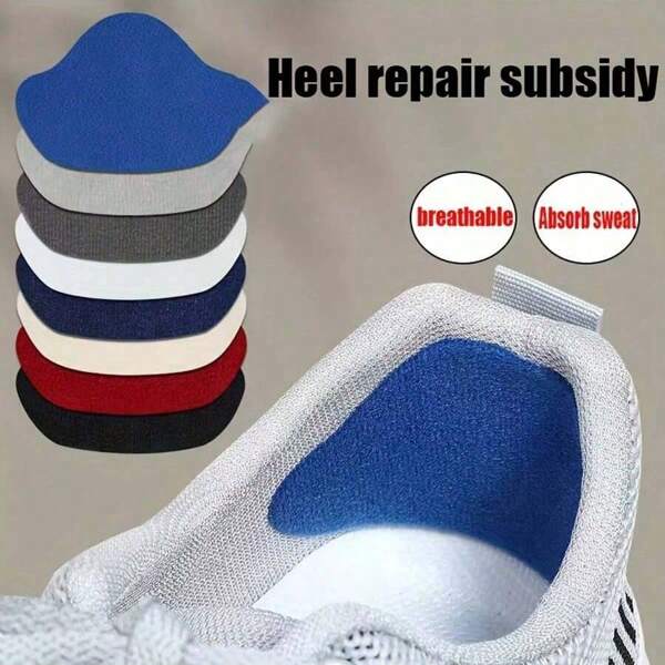 2pcs/4pcs Sports Shoes Heel Wear Repair Patch, Sponge Heel Cushion, Invisible Heel Grips, Thick Anti-Friction Heel Pads For High Heels
