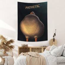 1pc Abstract Duck Print Tapestry, Polyester Wall Hanging Decor For Living Room, Bedroom, Office, Party Decoration, Rectangular Kitchen Wall Hanging With Drapes, Includes 3 Wall Nails And 2 Clips
