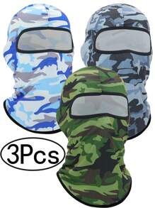 3Pcs/1 Ski Mask For Men Women, Balaclava Face Cover, Shiesty Mask Sun Protector Lightweight For Motorcycle Snowboard Breathable Full Face Mask For Skiing Outdoor Sports