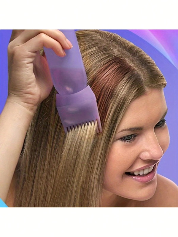 Botella para teñir el cabello de 120ml con peine, champú y herramienta aplicadora - Aplicación de color de cabello fácil y precisa