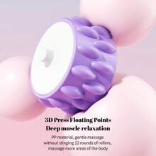 Handheld Fitness Ring Leg Clamping Roller Massager Thin Leg Artifact Calf Meridian Dredging Tendon Rolling Rod