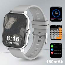 1 Stück unisex Silikon Armband Smartwatch mit hochauflösender Anzeige, Handyanrufe, Soziale Benachrichtigungen, Mehrere Sport-Modi, kompatibel mit iOS & Android, geeignet für den täglichen Gebrauch