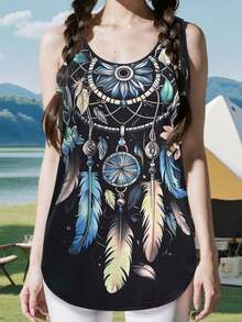 Bluse senza maniche da donna con design versatile e alla moda, leggere ed eleganti, adatte per casual, vacanze, ufficio, viaggi, estate - Nero - Visualizzare 5