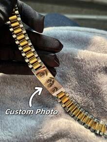 Pulsera de ojo tallada personalizada para hombres, pulsera de foto de ojo personalizada, pulsera de foto de ojo de pareja grabada con láser, joyería de recuerdo - Pulseras personalizadas - Ver 13