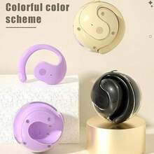 Fone de ouvido Bluetooth Sem fio TWS Ergonômico Suporte Orelha Pendurada Anti-queda - Roxo - Visão 4