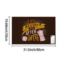 1 件咖啡图案印花吸水垫、浓缩咖啡机台面吸水垫、水槽排水垫、柔软水龙头垫、浴室水槽杯垫、厨房和浴室装饰 - 彩色 - 查看 15