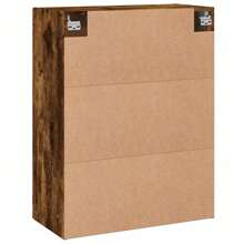 vidaXL Armoire murale chêne fumé 69,5x34x90 cm bois d'ingénierie