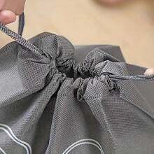Juego de 10/20 bolsas de zapatos de poliéster con ventana transparente - Organizador de almacenamiento de zapatos transpirable a prueba de polvo para empacar y proteger durante los viajes