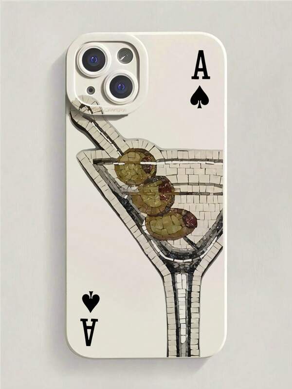 Poker Cocktail flüssiges Silikon Handyhülle mit Rundum-Schutz, stoßfest, fallschutz, TPU Soft Gummi Hülle kompatibel mit iPhone 16/11/12/13/14/15/15pro/15 Plus/15 Promax/7plus/8plus/X/Xs Max/Xr/11pro/12pro/13pro/14pro/12mini/13mini/11promax/12promax/13promax/14promax/14plus/6/6s/6plus/7/8/16Pro/16plus/16promax/Se & kompatibel mit Samsung Galaxy/A54/A14/A12/A13/A15/A32/A33/A24/A52S/S20/S21/S22/S23/S24/S23Plus/S24ultra/S25/A15/A33/A23