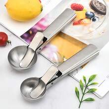 1/2 件不锈钢冰淇淋勺，多功能水果勺，西瓜勺，轻松舀取，握感舒适，适合家庭、聚会、派对和餐厅