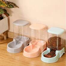 Pet Automatic Feeder Cat Drinking Water Bowl Cat Bowl Dog Bowl Large Capacity Combination Grain Storage Barrel Pet Supplies