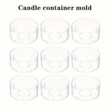 50pcs Transparent Plastic Tea Light Cups - Fireproof Candle Holders For DIY Candlemaking, Tealight Lamps, Crafts, Plastic Tealight Shells, Candle Molds