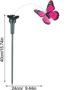 1/2/3/4pcs Solar Flying Butterfly Moving Fluttering Butterfly Decoration Decorative Waterproof Garden Post Centerpiece Suitable For Outdoor Decoration Of Home Yard Path Garden Landscape