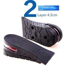 1 Pair Of Multi-Layer Removable Invisible Height Increase Insoles, Adjustable Shock Absorbing Unisex Shoe Inserts