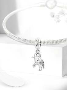 1Pc Fashionable Cute Pet Puppy Series Charm Bead Fit For Women Bracelets Bangles DIY Jewelry Making And Daily Outfit Matching Jewelry Decoration For Girls