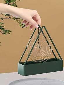 1 Stück retroartiger Metall Mückenspirale Halter mit Griff - tragbarer Eisen Räucherstäbchenhalter, verhindert Staub, leicht zu reinigen, geeignet für Zimmer, Schlafzimmer, Wohnzimmer, Outdoor