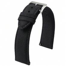 18mm 19mm 20mm 21mm 22mm 24mm Waterproof Canvas Watch Strap Double-Sided Nylon Watch Strap Quick Release Strap Sports Belt For Men - màu đen - Xem 2