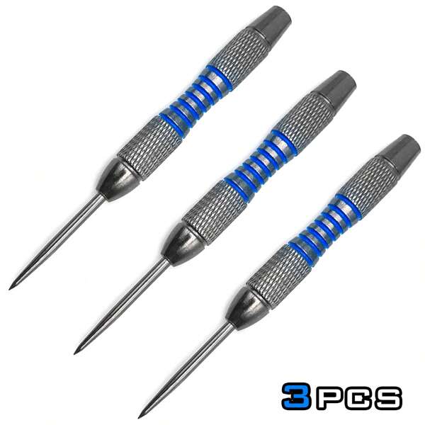 3/9 Stück - 22g bunte Metall-Dartspitzen, 3 Stück ohne Zubehör, für Darts-Wettbewerbs-Training verwendet, /Blau, frei kombinierbar