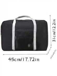 1 Piece Large Capacity Portable Travel Bag, Summer Travel Bag, Multi-Functional Luggage Storage Bag, Spacious Portable Travel Bag, Waterproof Storage Bag, Beach Bag, Cosmetic Bag, Toiletry Bag, Makeup Organizer For Makeup Pens, Eyeshadow, Mirror, Eyeliner, Lip Gloss, Skincare Products, Toothbrush, Toothbrush Cup, Soap, Shampoo, Comb, Watch, Phone, Necklace, Jewelry, Digital Products, Storage