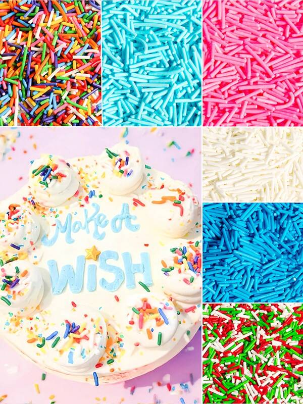 Sprinkles Cake Decorations Sparkle Toppings For Ice Cream, Cupcakes, Cakes,Donuts, Macarons, Waffles, & Dessert Tables | DIY Party Supplies For Birthdays, Weddings,Valentine's Day