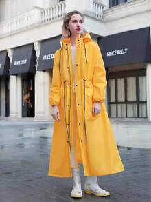 Raincoat Rain Coat For Women Fashion Raincoat Thickened Waterproof Rain Coat Women's Raincoats Travel Climbing Riding Rain Poncho Rain Jacket Universal Rain Coat Windbreak Poncho Waterproof Lengthen Raincoat Waterproof Outdoor Raincoat