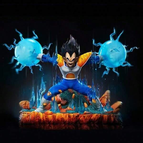 bandai 22cm/1.2kg YS Vegeta Hands Changeable Anime Movie Series Character Toys, Family Decorations, Collectible Gifts , Model Manga Anime Figures