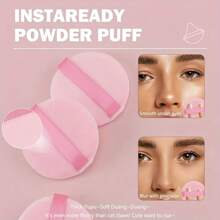 Set de 10 esponjas maquillaje suaves de terciopelo - Esponjas de maquillaje con superficie de terciopelo de 2.16 pulgadas de diámetro, aplican el polvo de manera uniforme, aptas para polvos sueltos, cara y Body - Suaves y amigables con la piel, reutilizables