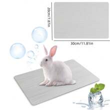 1 pieza Tapete de enfriamiento de aluminio para hámster, Tapete de disipación de calor para animales pequeños, Almohadilla de enfriamiento: un tapete de enfriamiento de metal grueso, Tabla de disipación de calor de verano para evitar que los hámsteres y conejillos de indias sufran insolación, Producto de enfriamiento ideal para mascotas pequeñas, Adecuado para conejillos de indias, conejos - ¡Perfecto para enfriar y dar comodidad a las mascotas!
