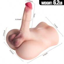 Sex Doll Torso Big Dildo  Female Torso With Flexible Realistic Huge Penis, Woman Masturbator Torso For Orgasm Sex Pleasure,Adult Sex Toy For  Couples