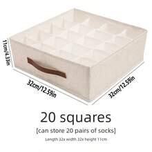 1/2pcs Tianshan Underwear Storage Box - Bedroom Underwear Drawer Organizer With Dividers, Multi-Functional Dormitory Household Wardrobe Underwear Container - Snow Mountain White - View 13
