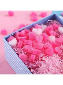 50 piezas de relleno en forma de corazón, accesorios de decoración de caja de regalo de colores mixtos, para empaquetar regalos, Día de San Valentín, Día de la Madre