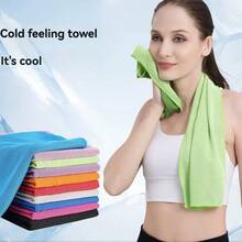 4/6/10pcs 40"X12" (100x30cm) Ice Towel, Soft Quick Drying Towel, Sports Cooling Towel, Rose & Light Blue & Light Gray & Green Anti-Odor Microfiber Material, Neck And Face Chill Ice Towel, Fitness Sweat Absorbent Towel, Beach Absorbent Towel, Summer Cooling Towel, Cool Sweat Rags For Gym Yoga Pilates And Outdoor Running Riding Golf Camping