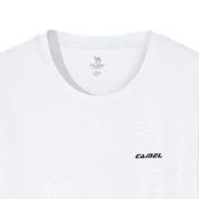 CAMEL CROWN Men's Round Neck Short-Sleeved T-Shirt, Spring And Summer Loose Breathable Sweat-Absorbent Short-Sleeved Yoga Running Quick-Drying Top