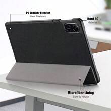 Carcasa protectora plegable de 3 paneles para tableta PC Honor Pad X9 X8 Pro de 11.5 pulgadas, X8A de 11 pulgadas, Pad9 de 12.1 2024, Matepad SE 11, SE 10.4, T10, T10S, T8