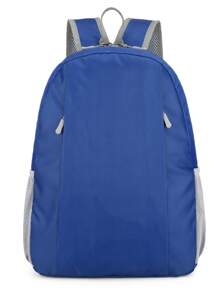1 pieza Mochila plegable de gran capacidad de nailon unisex para niños, mochila ligera de color caramelo para senderismo al aire libre, mochila escolar con cierre de cremallera, adecuada para todas las estaciones