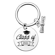 1pc Graduation Season Slogan Stainless Steel Tag Keychain, Graduation Memorial Stainless Steel Keychain Gift