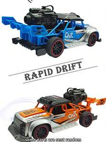 5-Channel Wireless Remote Control Toy Car With Spray & Lights & Music,Drifting Car Toys,3 Colors: Blue, Green, Orange